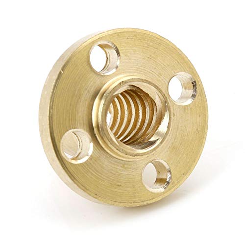 Lysee 3D Printer Parts & Accessories - 8mm Type T Start Lead Screw Nut Brass for CNC 3D Printer Parts Printer Z Axis