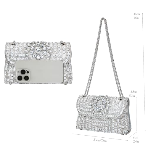 Image of Women's Evening Handbags Rhinestone Purse Crystal Evening Clutch for Women Formal