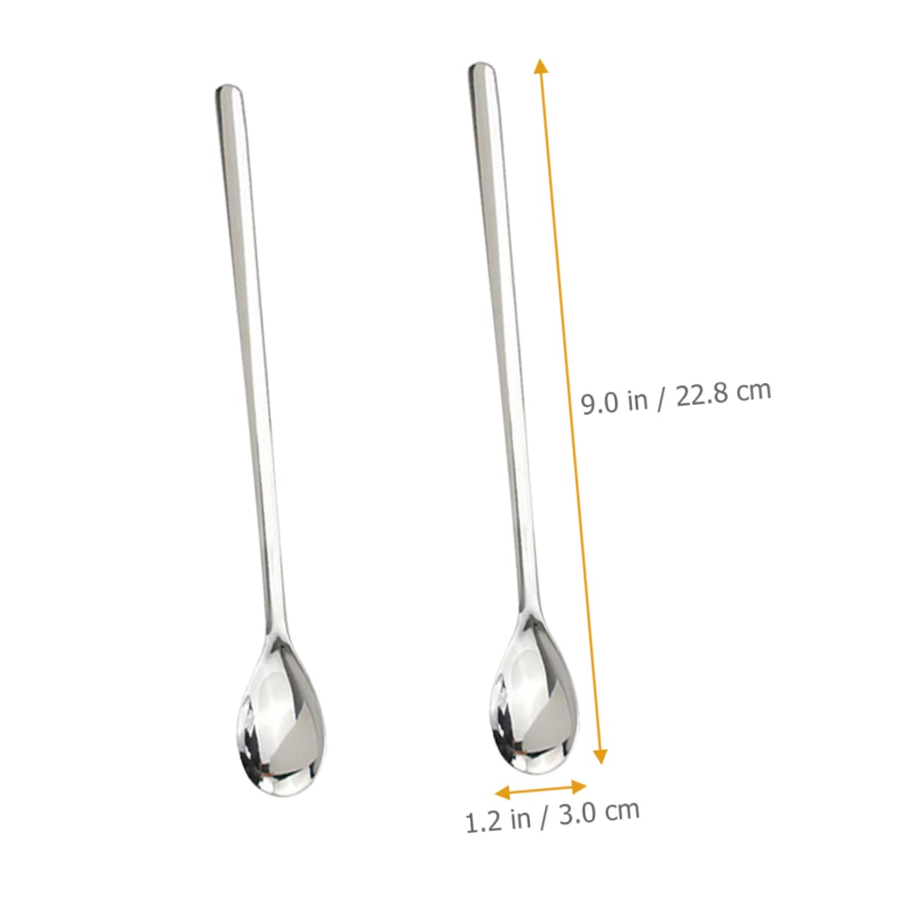 CIYODO Honey Stirring Spoon Set 2 Piece Stainless Steel Spoons for Tea Coffee