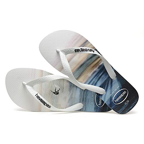 Chinelo, Havaianas, Hype, Branco/Azul Sky, 41/42, Masculino