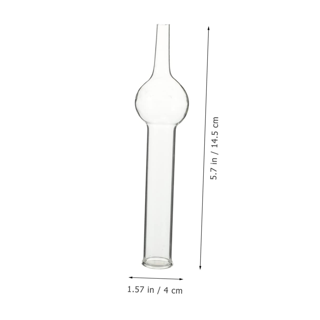 PLAFOPE 5 Stück Trockenröhrchen aus Glas mit Einer Kugel Glastrockenrohre für Labore und Chemische Experimente Geeignet für Schulunterricht Lehrer und Schüler