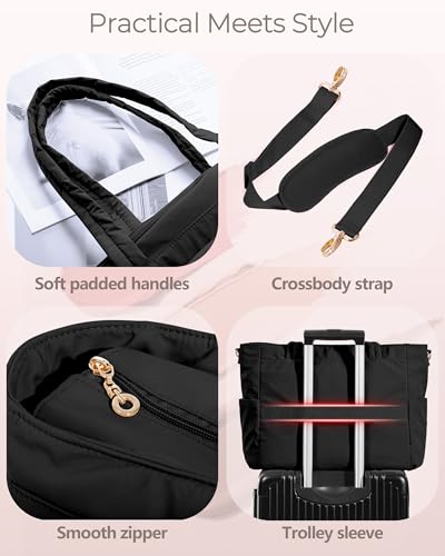 Bolso tote para profesor Marscamd con bolsillos acordeón miniatura 6