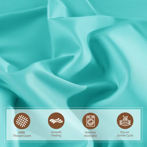 Image of 100% Egyptian Cotton Sheet Set 4Pcs, 16 inch Deep Pocket, 1000 TC Full Size