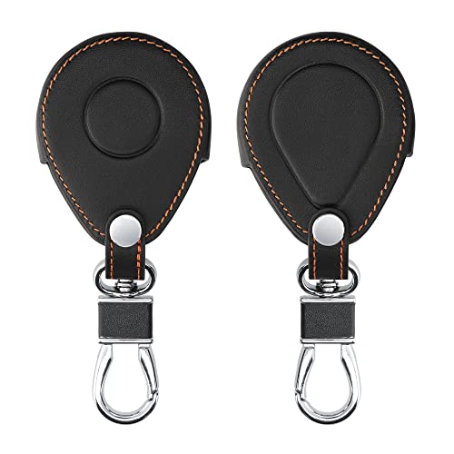Image of kwmobile Key Fob Cover - Black /Orange - Compatible with Harley Davidson Motorcycle Key