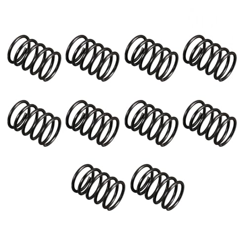 Image of TA-VIGOR 10Pcs Compressed Spring, 12mm OD, 1.2mm Wire Size, 15mm Free Length, Spring Steel Construction Extended Mechanical Compression Springs for Home Repairs, DIY Projects