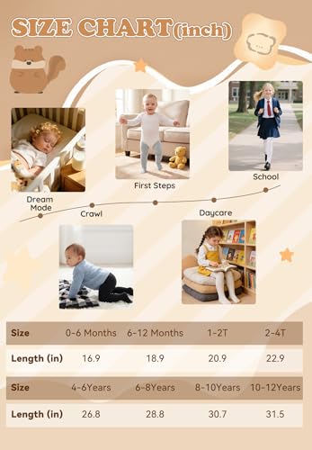 Image of Zando Infant Soft Tights Toddler Seamless Leggings Tights for Baby Girls Winter Knit Warm Newborn Pants Stockings