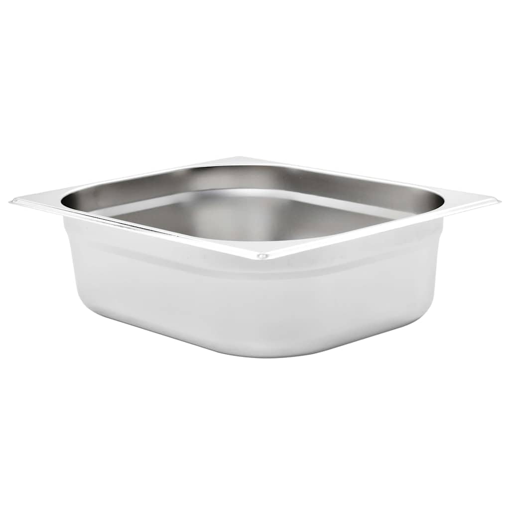 Gastronormbehälter 4 Stk. GN 1/2 100 mm Edelstahl Stapelbar