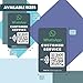 MESSAGENES | Customizable Whatsapp QR and NFC Sticker for Reception | 5 Units Reusable NFC Card Size Stickers | Connect with Your Customers on Whatsapp | Solution for Receptions