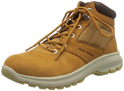Helly-Hansen Men's Montreal V2 Waterproof Leather Winter Boot with Grip, New Wheat/Coffee Bean/Natural