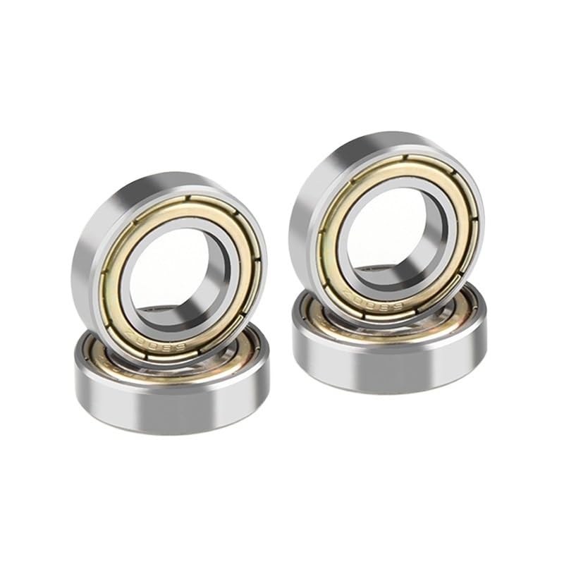4pcs 6800zz/6800RS Steel Ball Bearing 5 * 19 * 10mm Deep Groove Ball Thin-Walled Bearings Shaft Bearing Steel(6800RS)