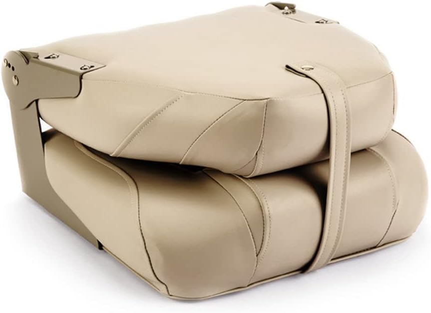 DeckMate High Back Folding Boat Seats - 2 pack - Tan