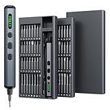 Mini Electric Screwdriver, 68-in-1 Precision Screwdriver Set - 64 S2 Preicison Bits, 5 Torque Levels, 4 LED Light, Organized Storage, Electronics Repair Tool Kit for Watch, Phone, Laptop, Camera, PC
