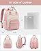 LOVEVOOK Small Backpack Purse for Women, Mini Backpack, Light Weight Cute Fashion Backpack for Work Daily Travel, Pink-Beige
