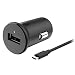 Motorola TurboPower 18 QC3.0 Car Charger w/ 3.3ft SKN6473A USB-C Cable for Moto Z, Z2, Z3, Z4, X4, G7, G7 Play, G7 Plus, G7 Power, G6, G6 Plus [NOT for G6 Play] (Retail Box)