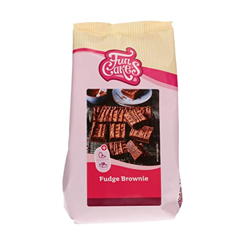 FunCakes Preparado para Brownie de dulce de leche: Fácil de usar, Brownie extremadamente fudge con un rico sabor a chocolate, Halal. 500 g.