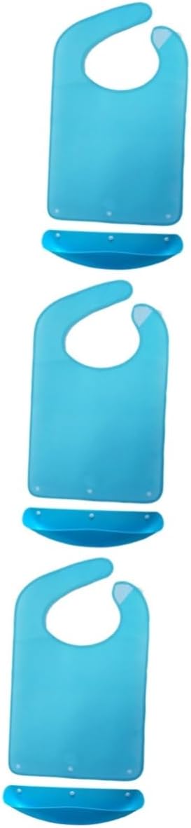 GLEAVI 3pcs bibs aprons for adults adult bib Mealtime Practical Apron Eating Feeding elder