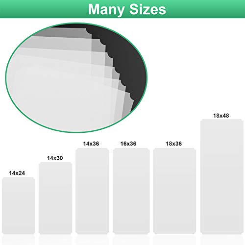 Slendor Wire Shelf Liner Value Pack Of 5 Heavy Duty Waterproof Non-Adhesive Industrial Strength Plastic Mats For Tier Shelving Unit, 14 X 36 Inch Clear #TOP5