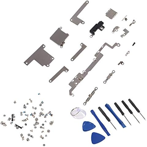 ALMOCN Internal Bracket Replacement Parts Compatible With iPhone Series, Internal Metal Plate Cover Parts Includes Full Screw Set and Removal Tool Kits (for iPhone XR) Cover