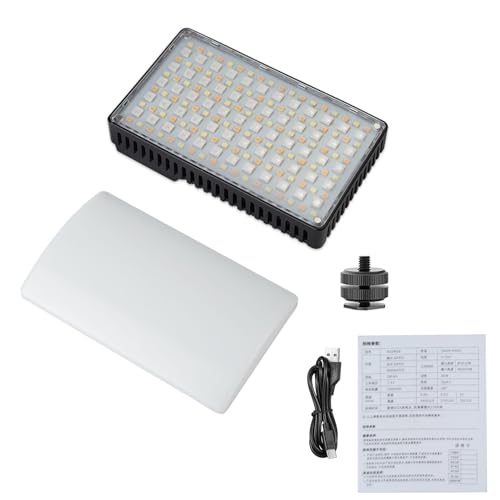 Luz de cámara para vlogging en exteriores con zapata fría integrada