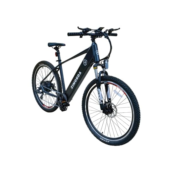 ZIMONDA E-Bike Herrn Damen 250W BAFANG Motor 27.5 Zoll Elektrofahrräder Große Reichweite 468Wh Akku mit Armaturenbrett Shimano 7 Gänge 25km/h bis zu 100 KM Mountain/City E Bike