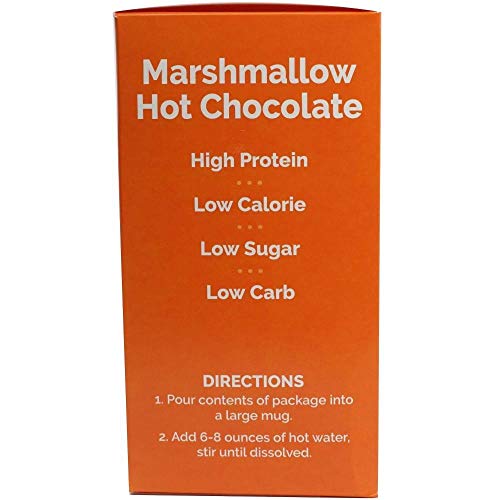 Nutriwise - Marshmallow Hot Chocolate | Healthy Diet Drink | High Protein, Gluten Free, Low Carb, Low Calorie, Trans Fat Free, Low Cholesterol (7/Box) #TOP2