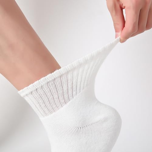 Image of WANDER Womens Ankle Socks Full Cushioned Cotton Socks 6 Pairs Anti-blister Quarter Athletic Socks 7-10 /10-13