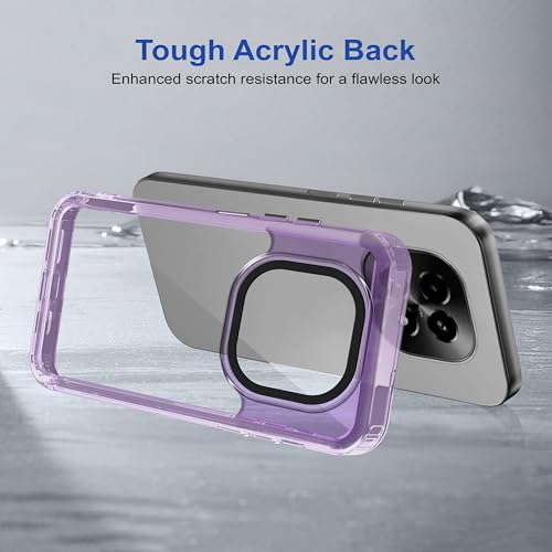 Image of Zapcase Back Case Cover for Realme C63 5G | Compatible for Realme C63 5G Back Cover | Case Cover with Camera Protection | (TPU + PC | Translucent Purple)