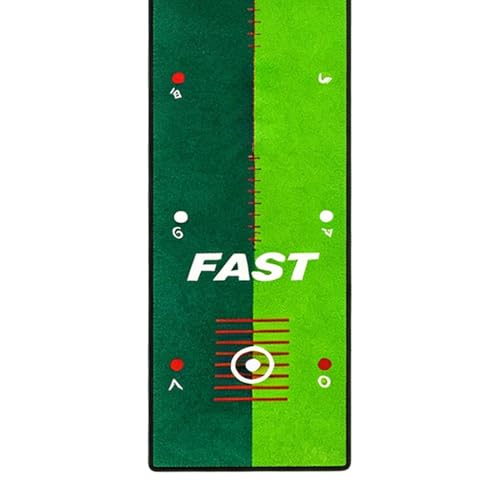 Tapis de putting green golf 30x249cm pour progresser au bureau