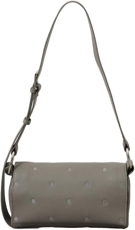 [starrycoo] ショルダーバッグ レザー ボディバッグ レディース 肩掛けバッグ 革 アウトドア ファッション 水玉模様のデザイン 人気 軽量 2way 斜め掛 小さめ おしゃれ 大容量 柔らかい 通勤 アウトドア 黒