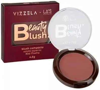 Blush Compacto Beauty Blush Red Mocha Vizzela + La's.