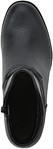 CLIFFS BY WHITE MOUNTAIN Women's Shoes Durbon Block Heeled Ankle Bootie, Black/Smooth, 7.5 M | Image 5