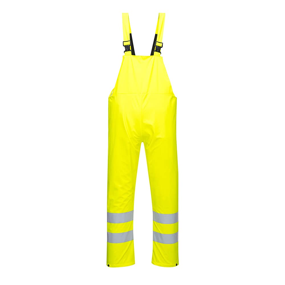 Portwest S497 Sealtex Ultra Salopette Poche Poitrine Dissimulé Imperméable | Jaune, EN ISO 20471 Classe 2, Certifié CE, Polyester, Bretelles Réglables, Tissu Respirant, Dos Élastiqué, Haute Visibilité