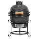 Kamado Grill BBQ-Toro Haiiro 32 cm Holzkohlegrill mit Thermometer