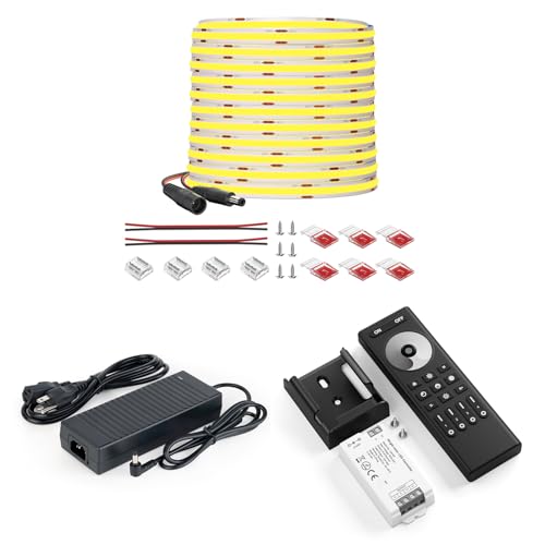 Tira LED COB 10 m 24V 3000K Dimmable con Control miniatura 1