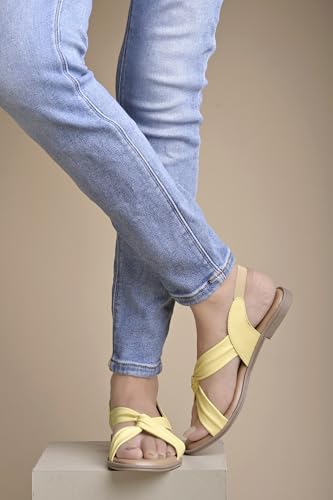 Image of Shoetopia Cross Strap Flat Sandals For Women & Girls