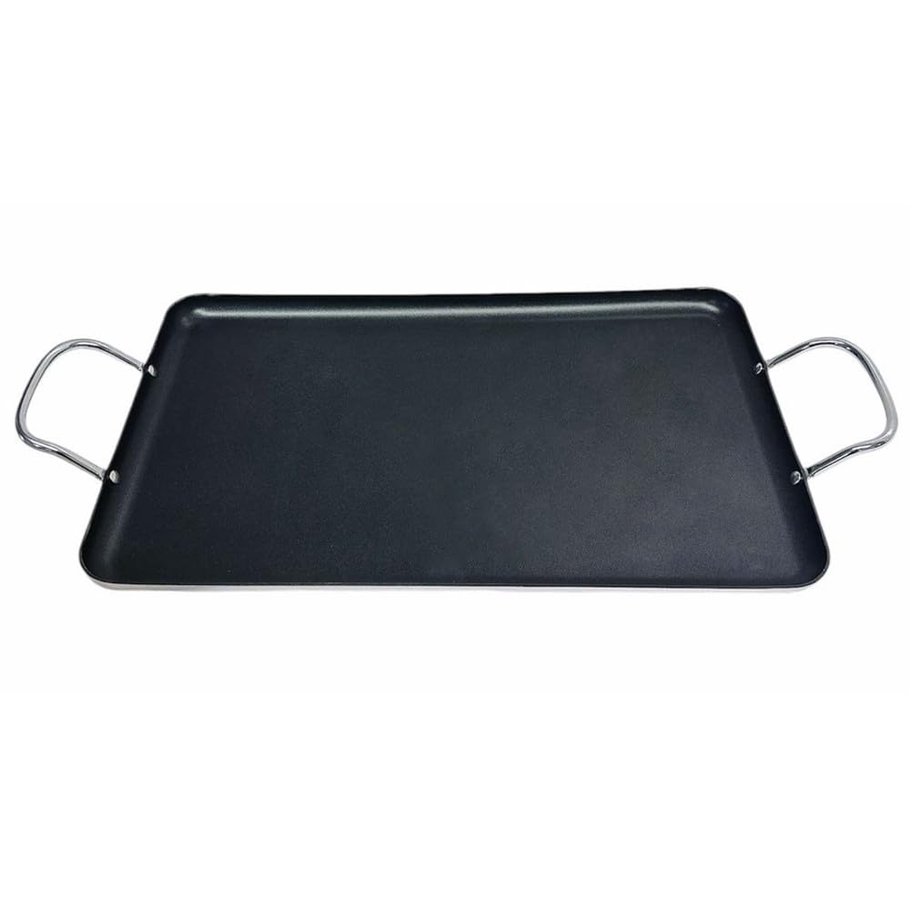 Aluminum Double Burner Non-Stick Griddle 19