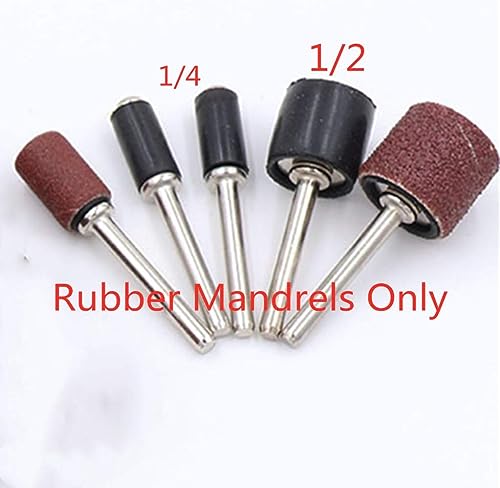 Jjlfresheners 12 Pcs 1/4 Inch Rubber Mandrel Sand Drum Holder Sanding Drum Rubber Bands With 1/8 Inch Shank For Sanding Drum Holder Sleeve Rotary Tool thumb #3