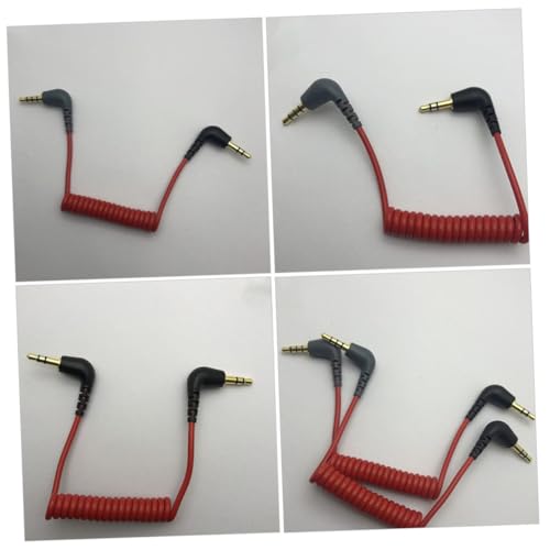 Lurrose 2 cables de audio Jack 3.5mm, 0.75m rojo miniatura 5