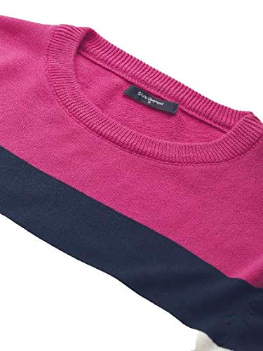 Image of Style Quotient Women's Green Striped Regular Sweaters