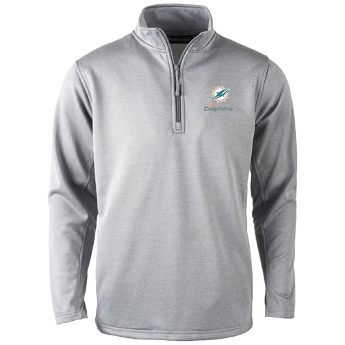Image of Dunbrooke Men's Royal Buffalo Bills All-Star Tech Quarter-Zip Top