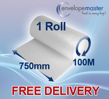 2x 750mm x 100M Bubble Wrap