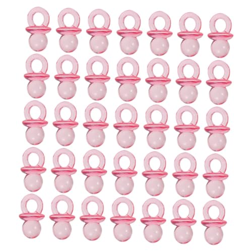 VICASKY 150 Pcs Mini Clear Acrylic Pacifiers for Shower Games Favors & Each Ideal for Boy Celebrations