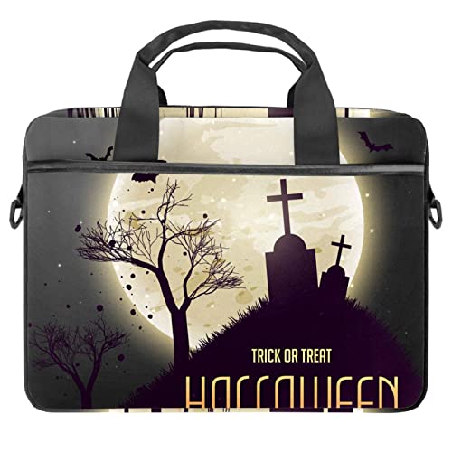 Sac à bandoulière pour ordinateur portable 13 13.3 14.5 pouces housse PC lune multicolore
