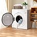 Elevon 1500W Portable Clothes Dryer, 3.5 cu.ft Electric Drying Machine for Laundry with Steel Tub for Apartment, Dorms, Compact Dryer for Small Space, Black/White