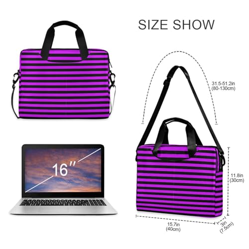 Bolso para portátil 15.6" color púrpura con negro miniatura 5