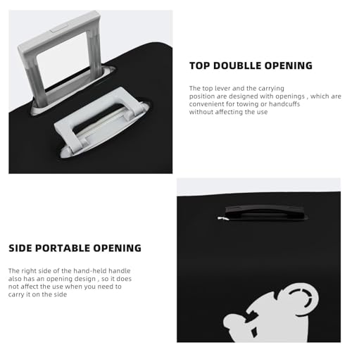 Motorcycle Travel Luggage Cover Suitcase Protector Fits 29-32 Inch Case(Black,XL)4