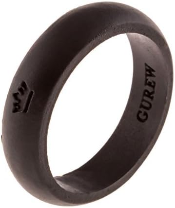 Silicone wedding ring, Womens, 7, black