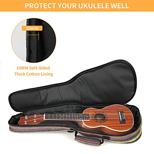 Augot Housse pour Ukulélé Etui Ukulélé Sac Ukulélé Rembourré avec Sangle Réglable 60 x 24 x 6cm - Les Beatles, Paul McCartney, John Lennon, RIngo Starr, George Harrison Augot Housse pour Ukulélé Etui Ukulélé Sac Ukulélé Rembourré avec Sangle Réglable 60 x 24 x 6cm – Image 4
