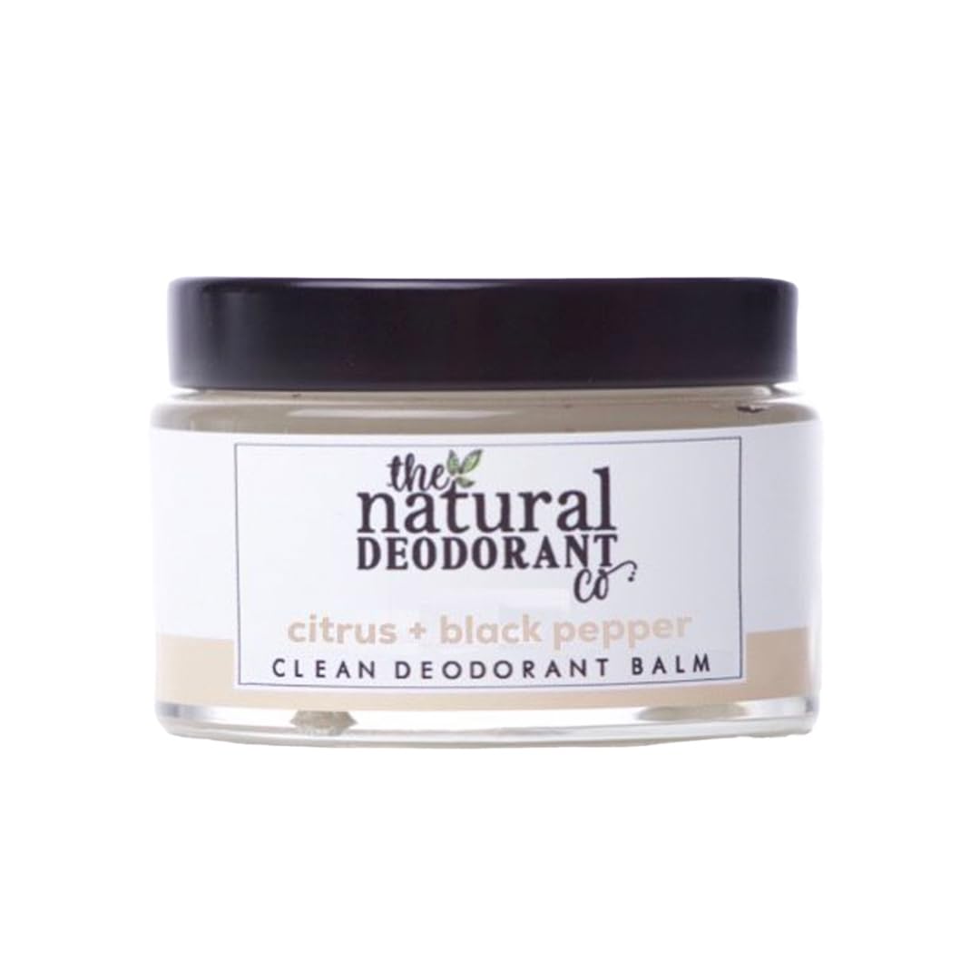 the natural DEODORANT coClean Deodorant Balm Citrus & Black Pepper 55g, Aluminium Free, Plastic Free, All Day Protection