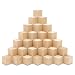 Wooden Cubes – 1.5” Inch - Baby Wood Square Blocks – For Puzzle Making, Crafts, And DIY Projects –50 Pieces by Woodpecker Crafts